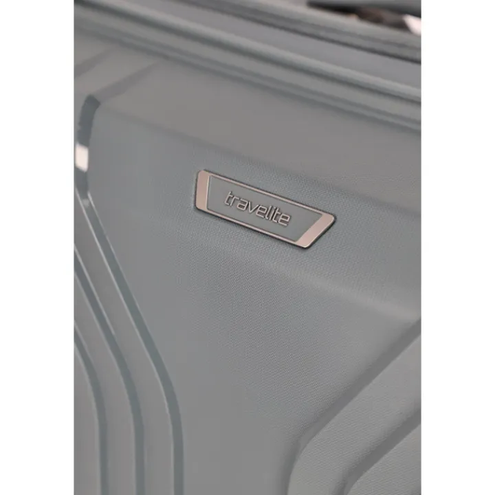 Transavia Trolleys|Ryanair Trolleys>Travelite Elvaa 4 Wiel Trolley S bluegrey