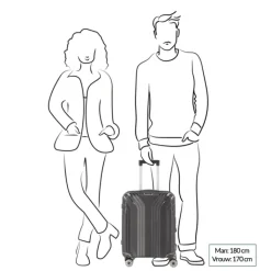 Transavia Trolleys|Ryanair Trolleys>Travelite Elvaa 4 Wiel Trolley S black
