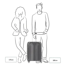 Reistrolleys|Reiskoffers>Travelite Elvaa 4 Wiel Trolley M Expandable black