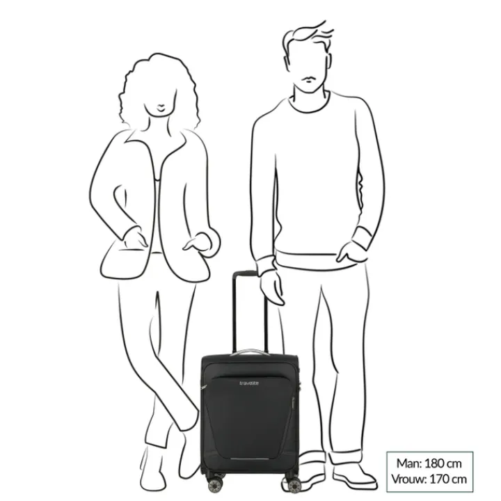 Transavia Trolleys|Ryanair Trolleys>Travelite Jetpack Multi Light 4 Cabin petrol
