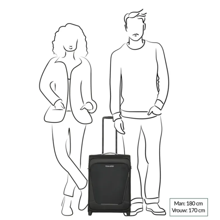 Transavia Trolleys|Ryanair Trolleys>Travelite Jetpack Multi Light 2 Cabin petrol