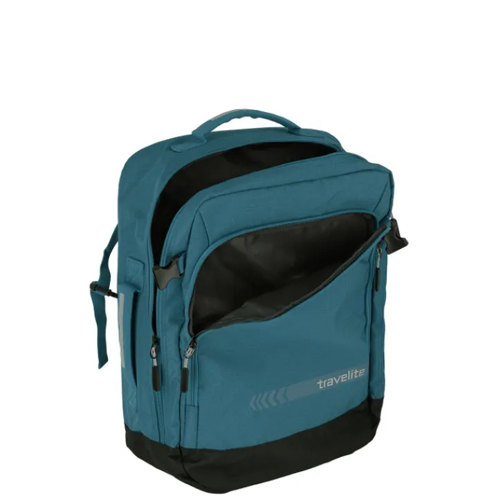Kleine Reistassen|Handbagage Reistassen>Travelite Kick Off Cabin Size Duffle/Backpack petrol
