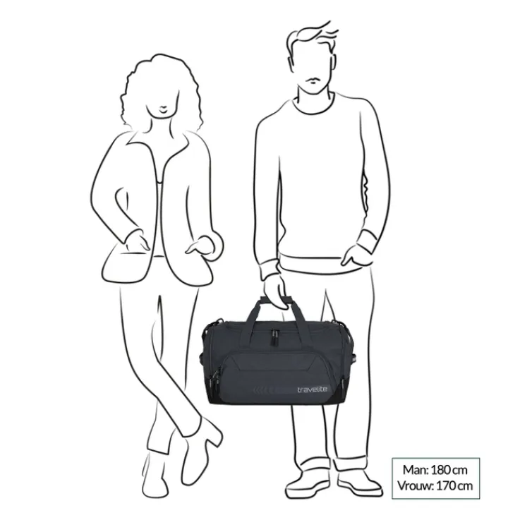 Handbagage Reistassen|Heren Reistassen>Travelite Kick Off Duffle M petrol
