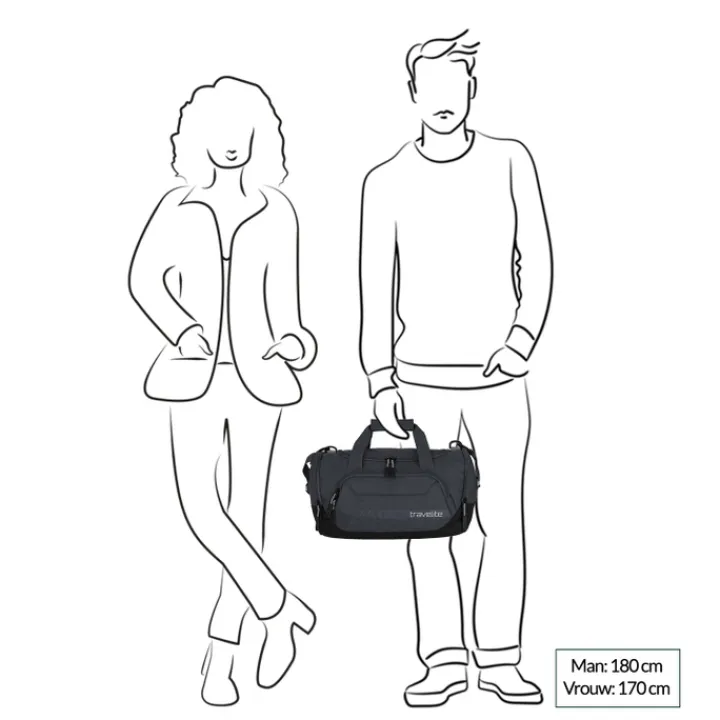 Kleine Reistassen|Handbagage Reistassen>Travelite Kick Off Duffle S dark anthracite