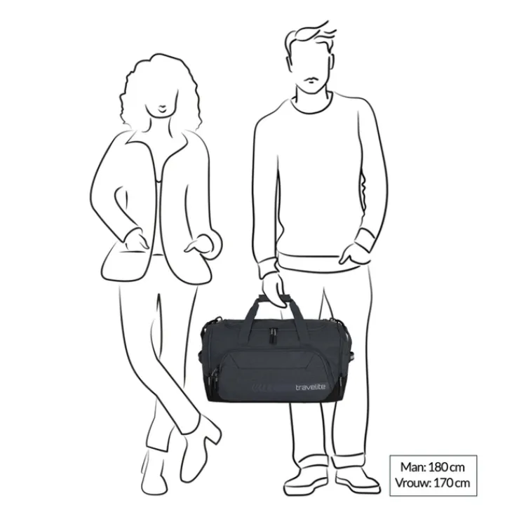 Handbagage Reistassen|Heren Reistassen>Travelite Kick Off Duffle M rose