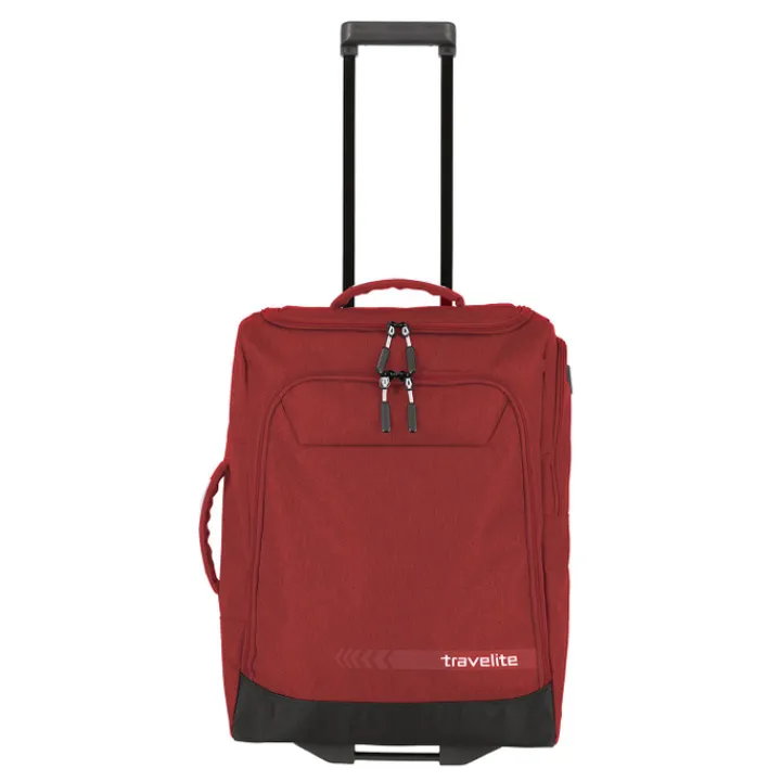 Handbagage Reistassen|Dames Reistassen>Travelite Kick Off Wheeled Duffle S red