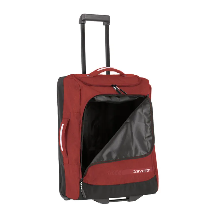 Handbagage Reistassen|Dames Reistassen>Travelite Kick Off Wheeled Duffle S red