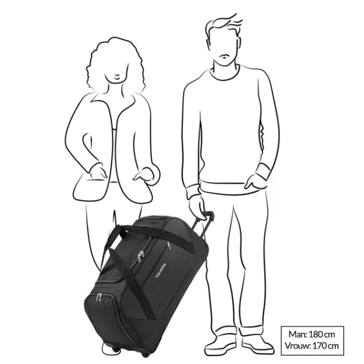 Grote Reistassen|Heren Reistassen>Travelite Kick Off Wheeled Duffle dark anthracite