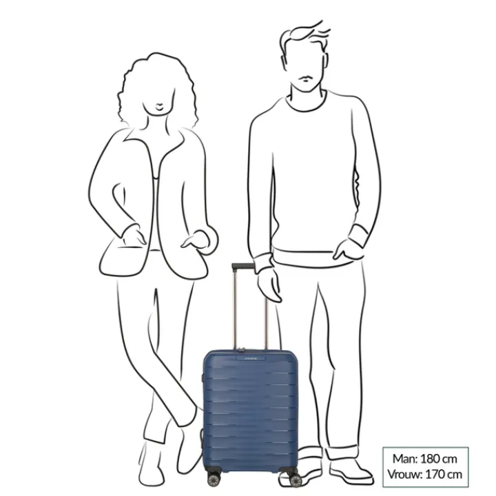 Transavia Trolleys|Ryanair Trolleys>Travelite Mooby 4w Trolley S blue