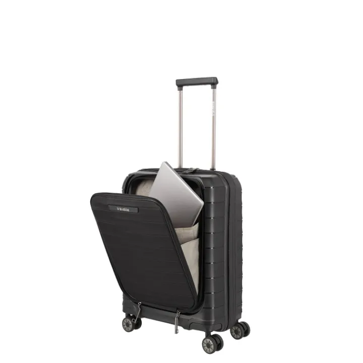 Transavia Trolleys|Handbagage Trolleys>Travelite Mooby 4w Trolley S Frontpocket black