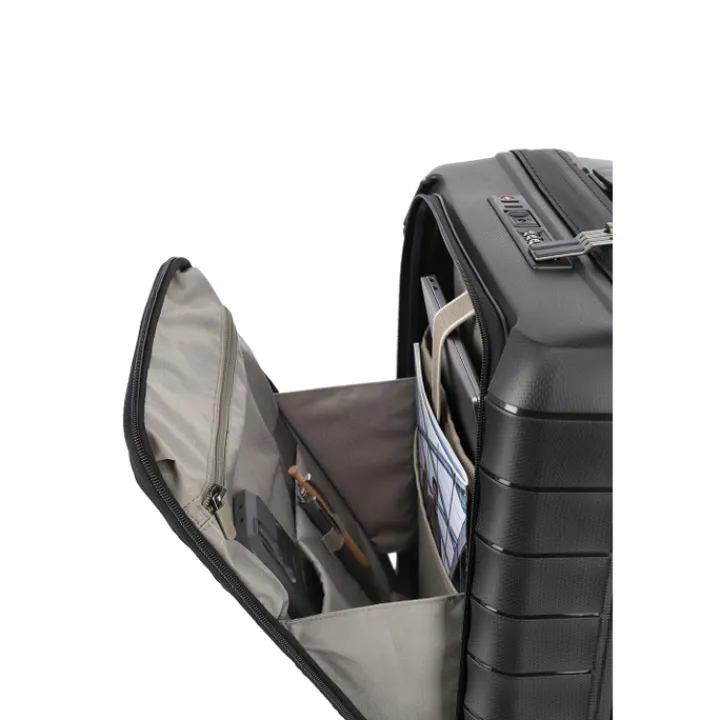 Transavia Trolleys|Handbagage Trolleys>Travelite Mooby 4w Trolley S Frontpocket black