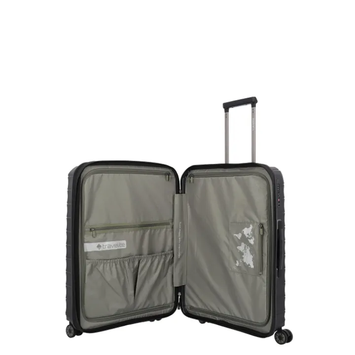 Reistrolleys|Reiskoffers>Travelite Mooby 4w Trolley M black