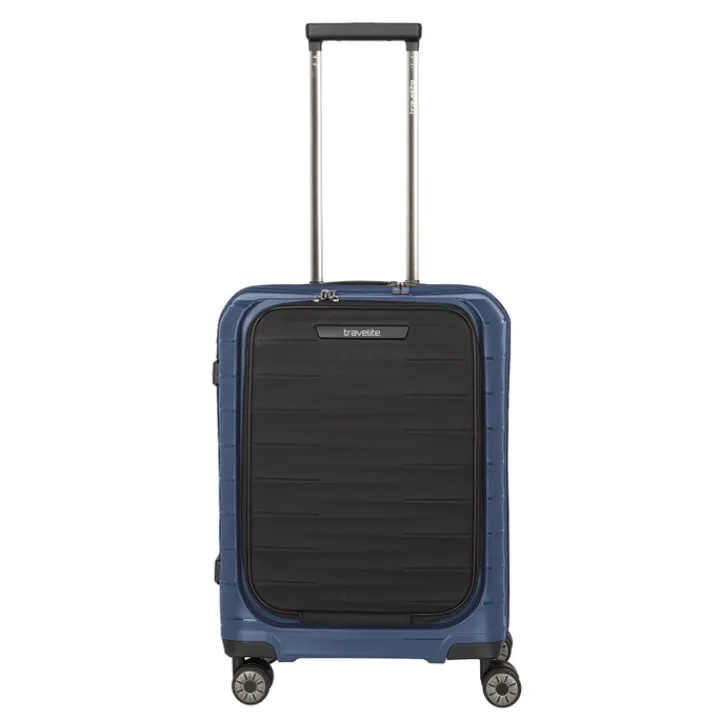 Transavia Trolleys|Laptop Trolleys>Travelite Mooby 4w Trolley S Frontpocket blue