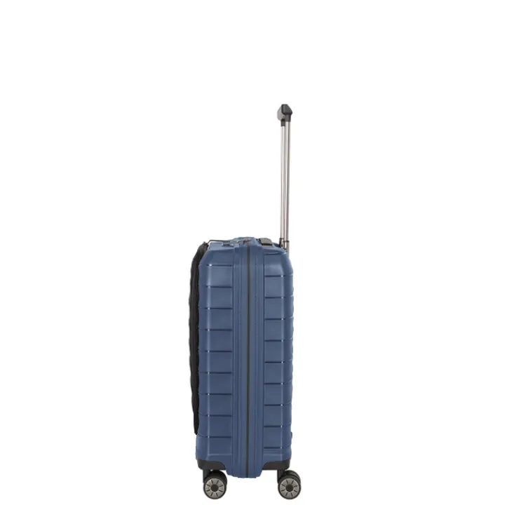 Transavia Trolleys|Laptop Trolleys>Travelite Mooby 4w Trolley S Frontpocket blue