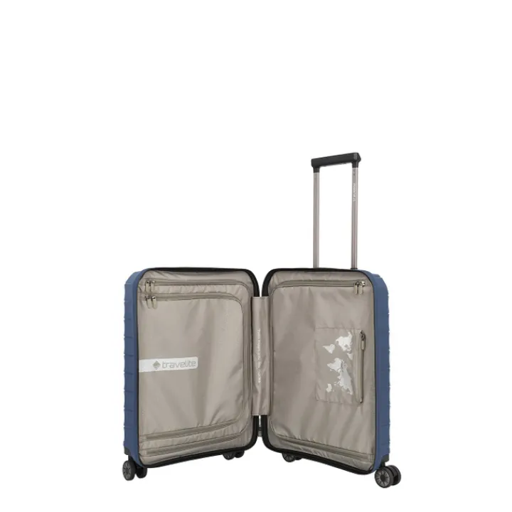Transavia Trolleys|Laptop Trolleys>Travelite Mooby 4w Trolley S Frontpocket blue