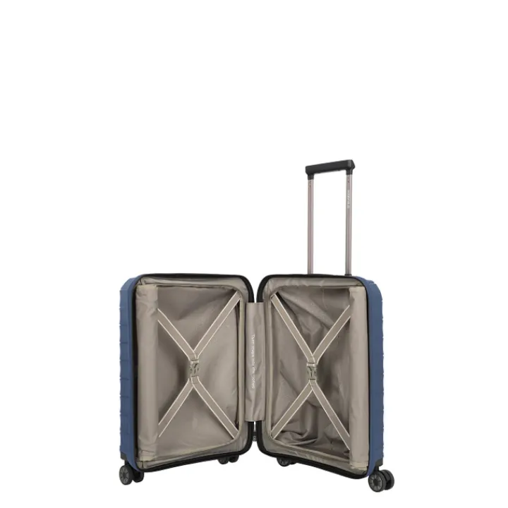 Transavia Trolleys|Laptop Trolleys>Travelite Mooby 4w Trolley S Frontpocket blue