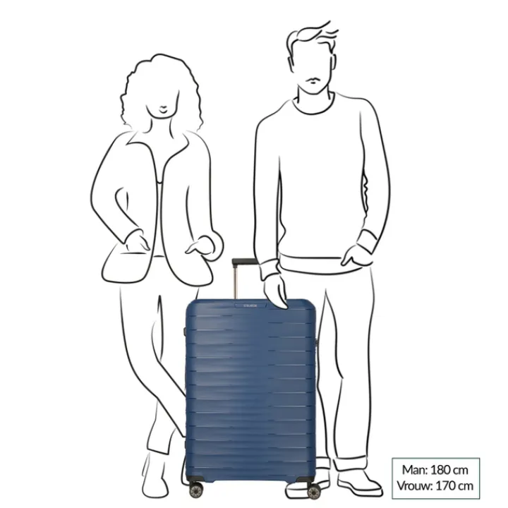 Reistrolleys|Reiskoffers>Travelite Mooby 4w Trolley L red
