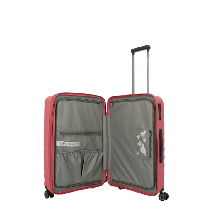Reistrolleys|Reiskoffers>Travelite Mooby 4w Trolley L red