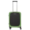 Transavia Trolleys|Handbagage Trolleys>Travelite Mooby 4w Trolley S Frontpocket green