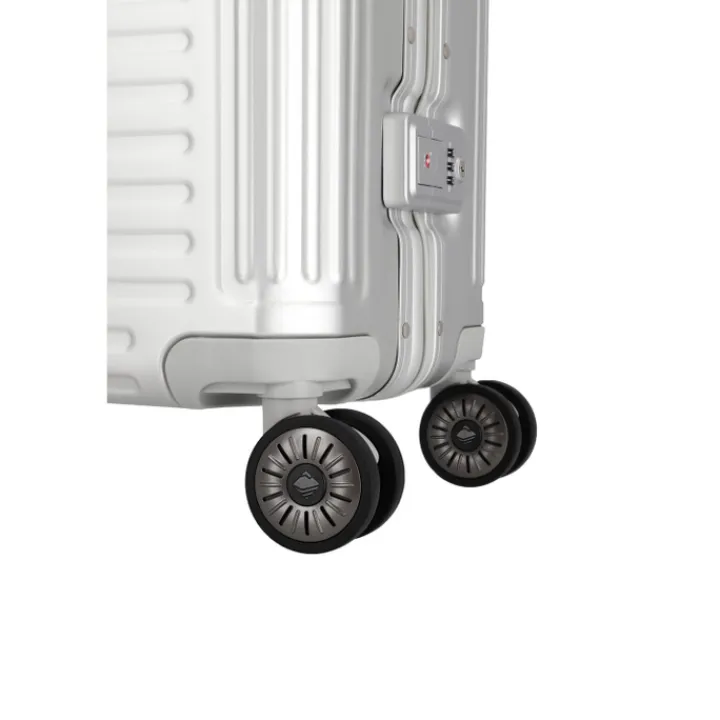 Reistrolleys|Reiskoffers>Travelite Next 2.0 Aluminium 4w Trolley L silver