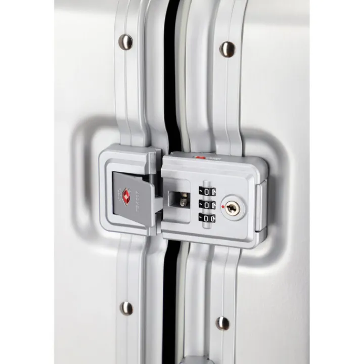 Reistrolleys|Reiskoffers>Travelite Next 2.0 Aluminium 4w Trolley L silver