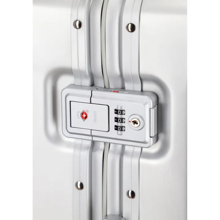 Reistrolleys|Reiskoffers>Travelite Next 2.0 Aluminium 4w Trolley M silver
