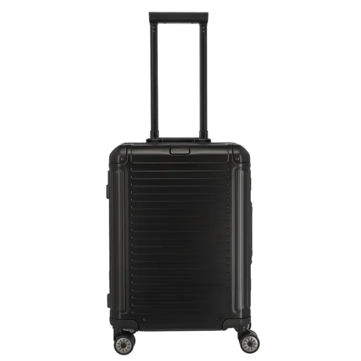 Handbagage Trolleys|Reistrolleys>Travelite Next 2.0 Aluminium 4w Trolley S black matt