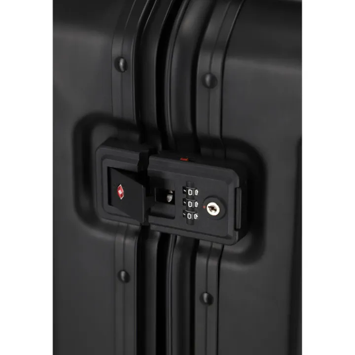 Handbagage Trolleys|Reistrolleys>Travelite Next 2.0 Aluminium 4w Trolley S black matt