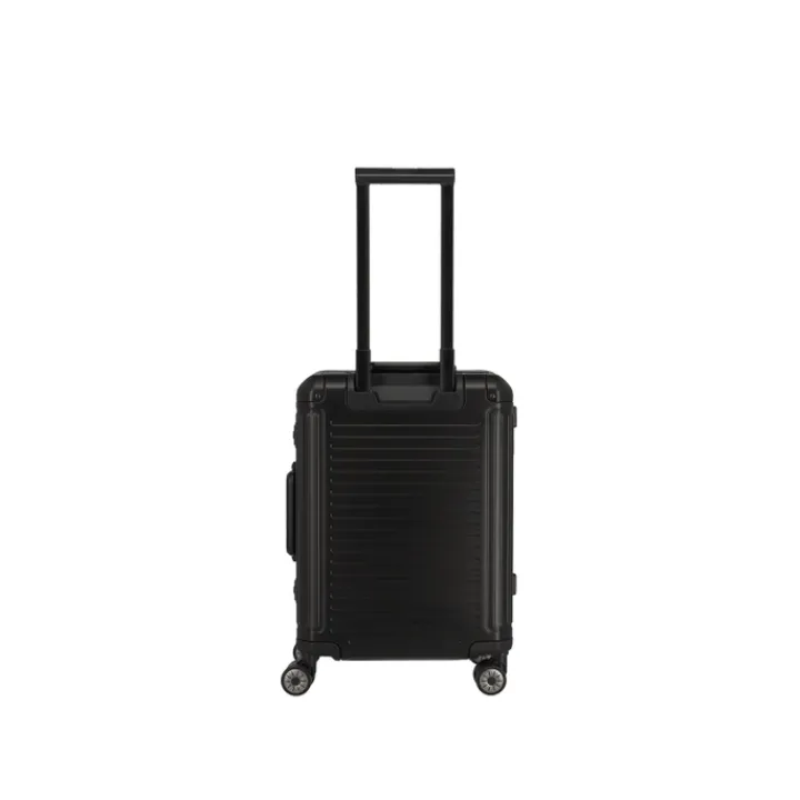 Handbagage Trolleys|Reistrolleys>Travelite Next 2.0 Aluminium 4w Trolley S black matt