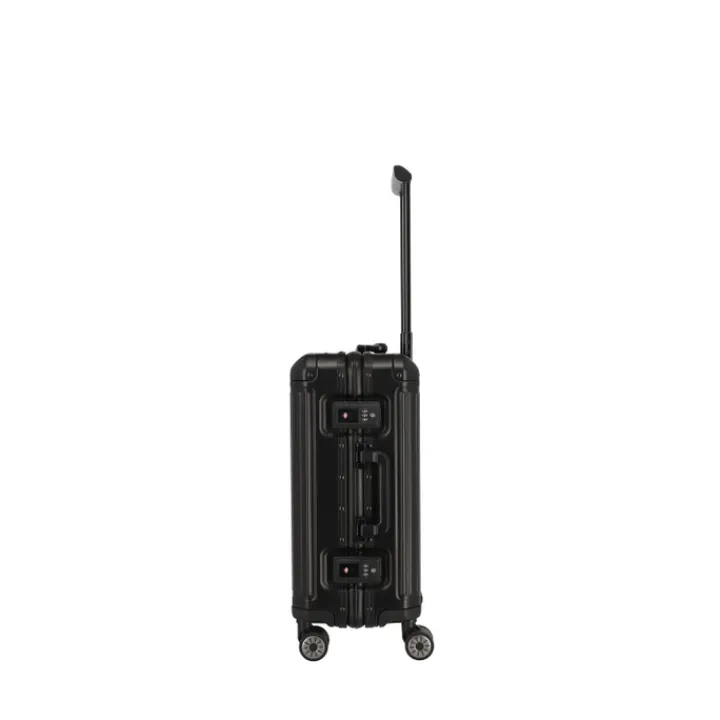 Handbagage Trolleys|Reistrolleys>Travelite Next 2.0 Aluminium 4w Trolley S black matt