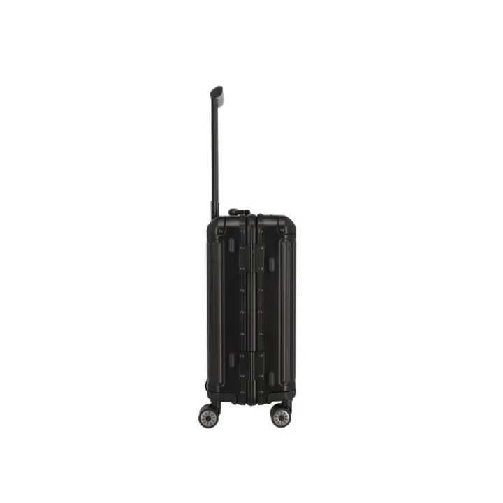 Handbagage Trolleys|Reistrolleys>Travelite Next 2.0 Aluminium 4w Trolley S black matt