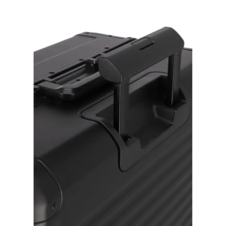Handbagage Trolleys|Reistrolleys>Travelite Next 2.0 Aluminium 4w Trolley S black matt