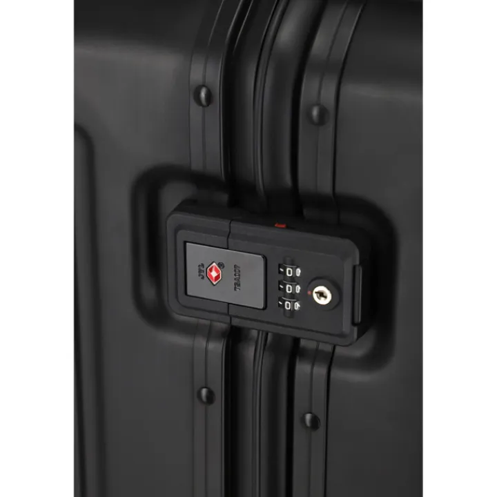 Reistrolleys|Reiskoffers>Travelite Next 2.0 Aluminium 4w Trolley M black matt