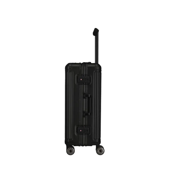 Reistrolleys|Reiskoffers>Travelite Next 2.0 Aluminium 4w Trolley M black matt