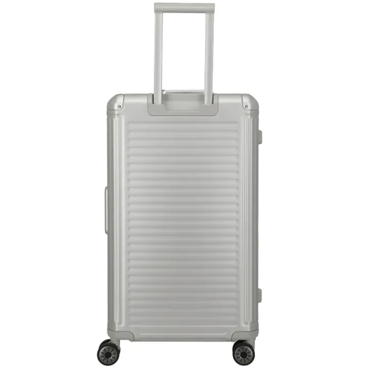 Reistrolleys|Reiskoffers>Travelite Next 4 Wheel Trunk L silver