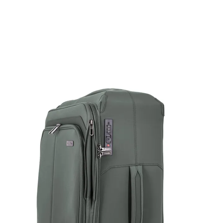 Transavia Trolleys|Handbagage Trolleys>Travelite Priima 4w Trolley S Exp. olive