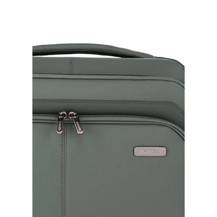 Transavia Trolleys|Handbagage Trolleys>Travelite Priima 4w Trolley S Exp. olive