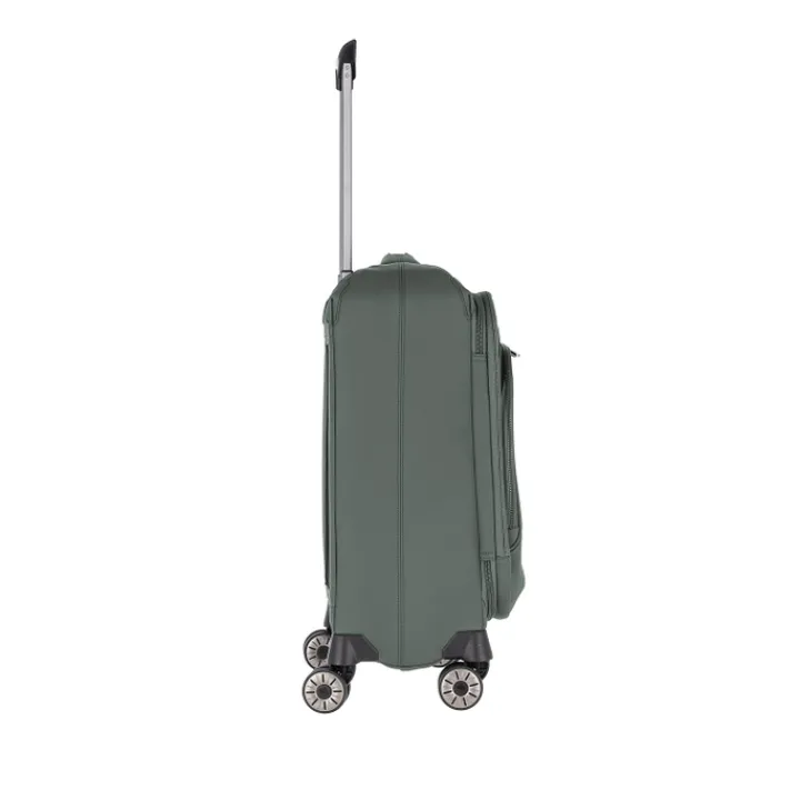Transavia Trolleys|Handbagage Trolleys>Travelite Priima 4w Trolley S Exp. olive