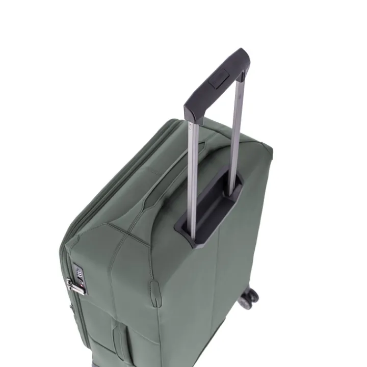 Reistrolleys|Reiskoffers>Travelite Priima 4w Trolley M Exp. olive