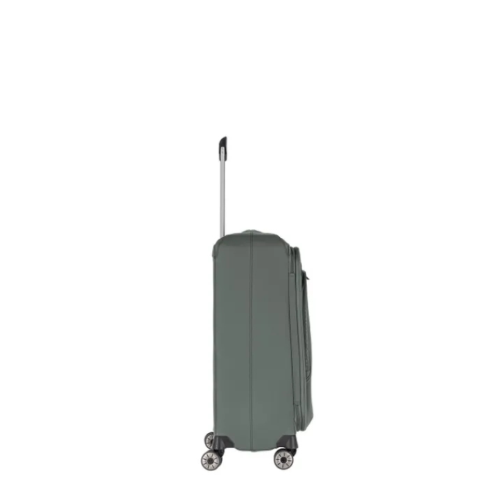 Reistrolleys|Reiskoffers>Travelite Priima 4w Trolley M Exp. olive