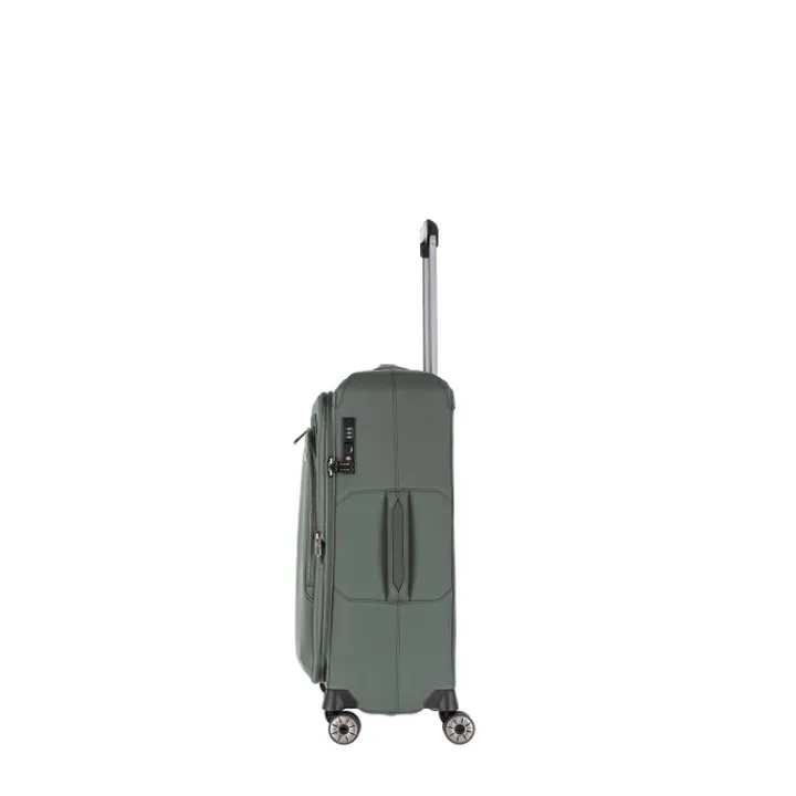 Reistrolleys|Reiskoffers>Travelite Priima 4w Trolley M Exp. olive