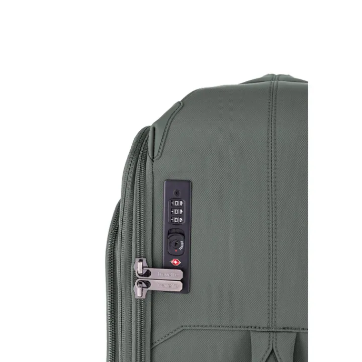 Reistrolleys|Reiskoffers>Travelite Priima 4w Trolley M Exp. olive
