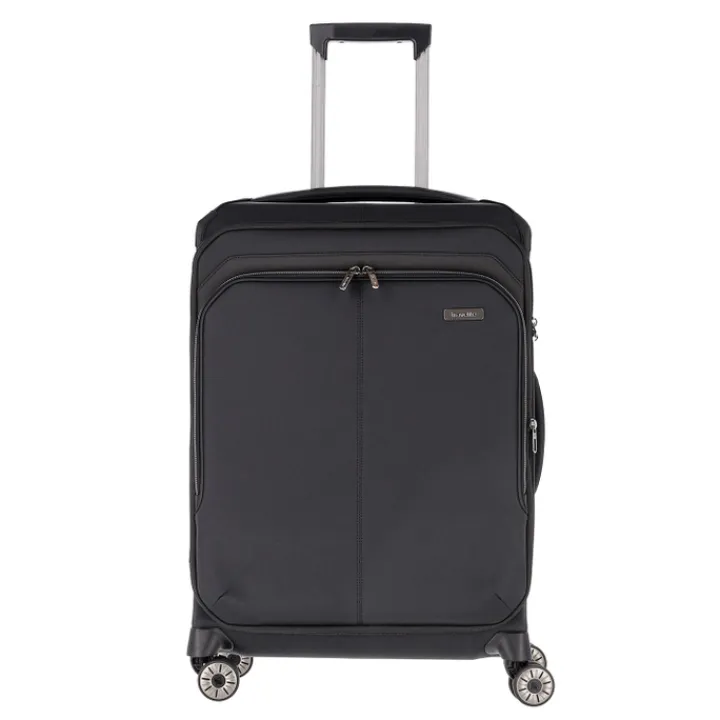Reistrolleys|Reiskoffers>Travelite Priima 4w Trolley M Exp. black