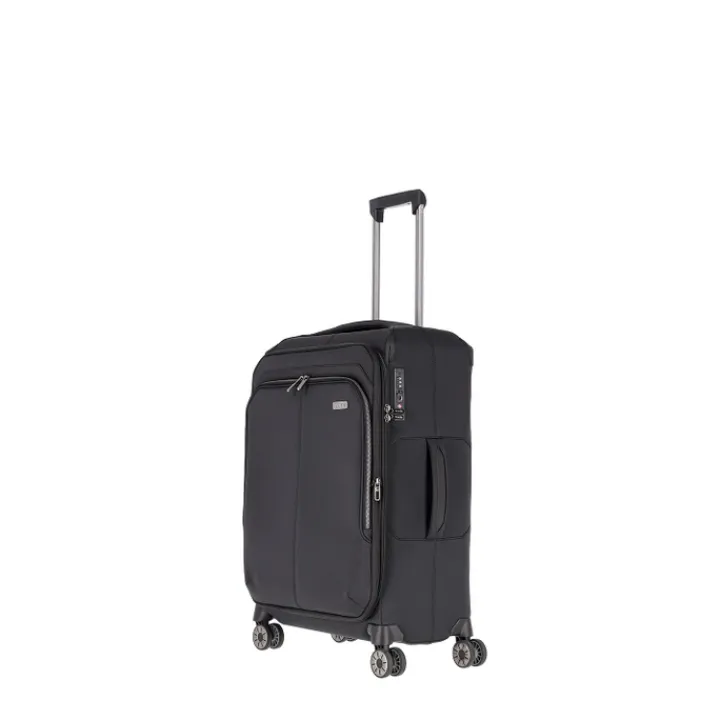 Reistrolleys|Reiskoffers>Travelite Priima 4w Trolley M Exp. black