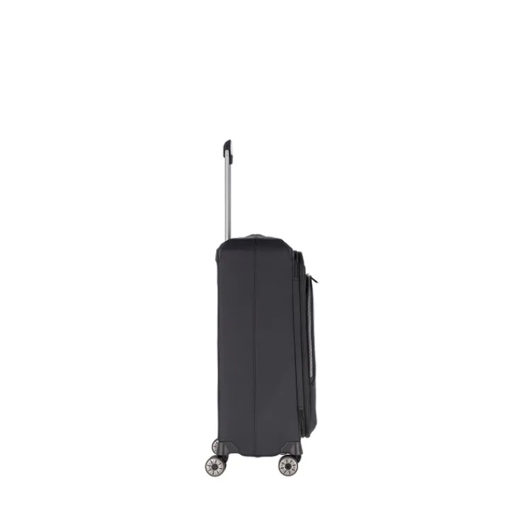 Reistrolleys|Reiskoffers>Travelite Priima 4w Trolley M Exp. black