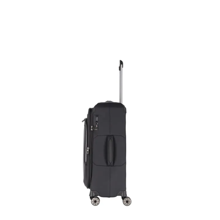 Reistrolleys|Reiskoffers>Travelite Priima 4w Trolley M Exp. black