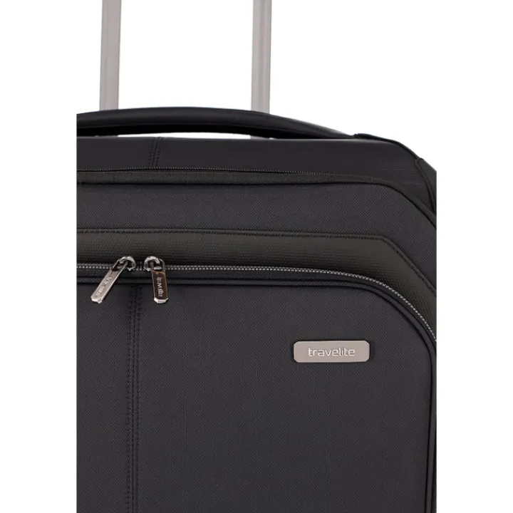 Transavia Trolleys|Handbagage Trolleys>Travelite Priima 4w Trolley S Exp. black