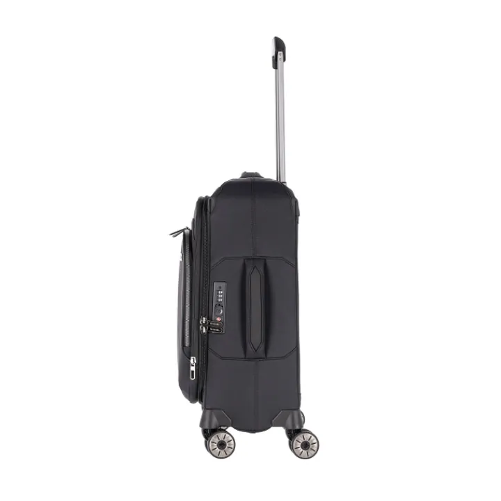 Transavia Trolleys|Handbagage Trolleys>Travelite Priima 4w Trolley S Exp. black
