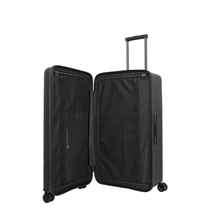 Reistrolleys|Reiskoffers>Travelite Roomer 4w Trunk L black