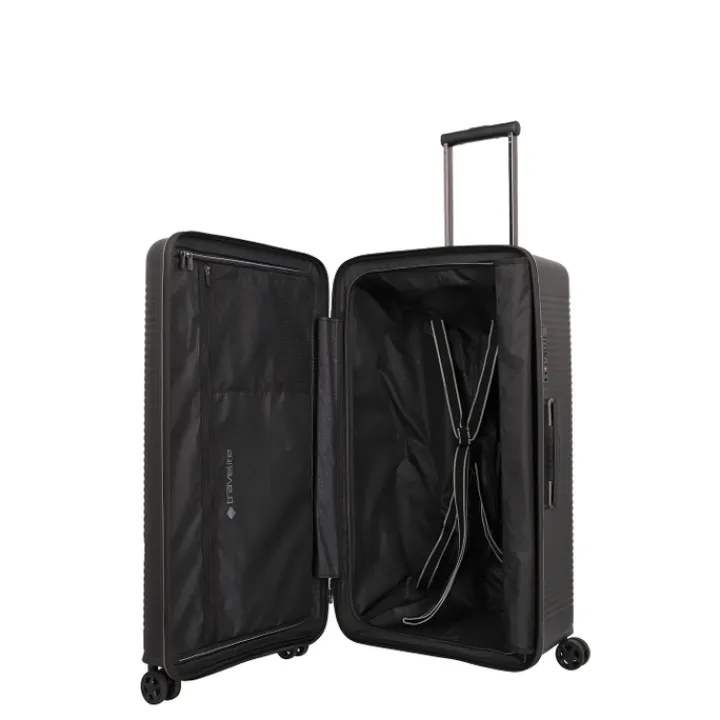 Reistrolleys|Reiskoffers>Travelite Roomer 4w Trunk L black